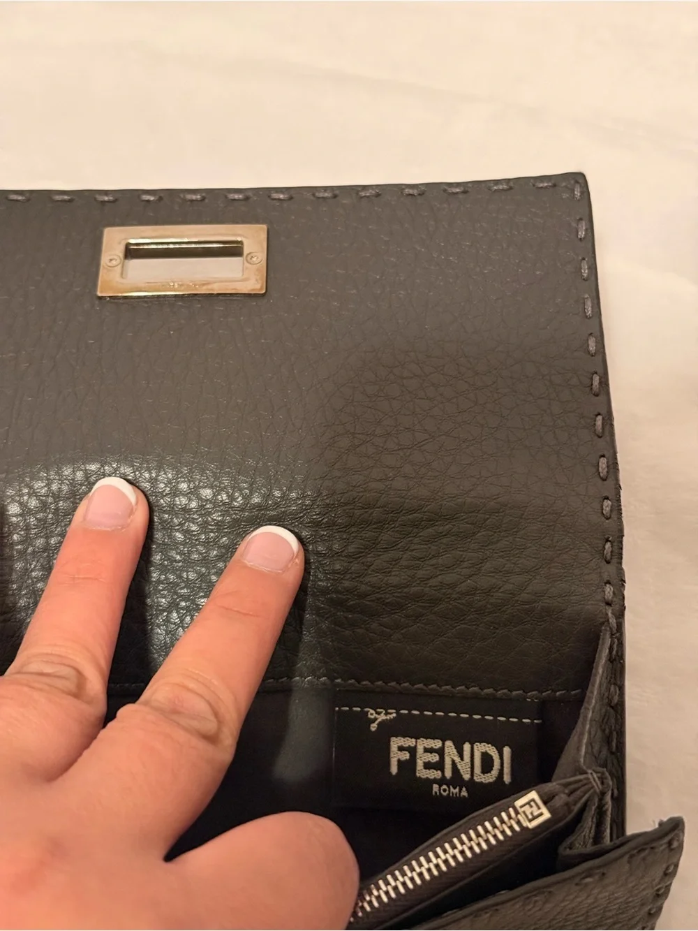 Fendi Selleria Peekaboo Medium Bifold Wallet